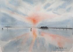 Laguna - acquerello - cm. 40x28 h.