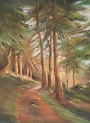 Il boschetto - pastello morbido - cm. 30x40 h.