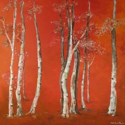 Il regalo - tempera su tela - cm. 80x80
