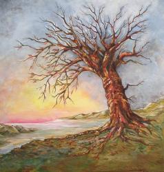 Luce - tempera su tela - cm. 80x80